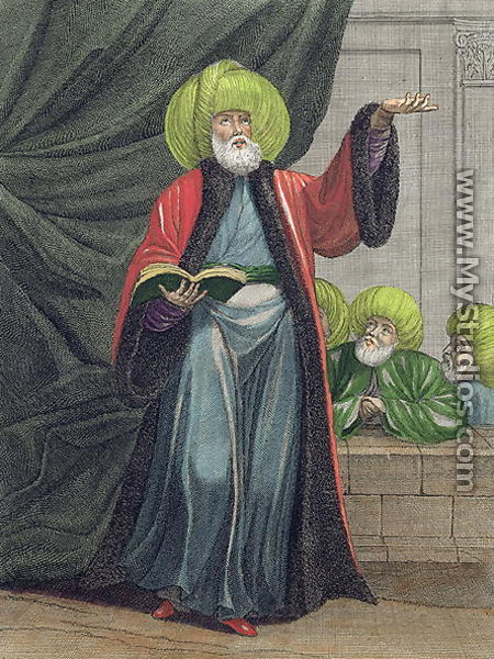 The Mufti, or Master of the Law, plate 20 from Recueil de Cent Estampes representant differentes Nations du Levant tirees sur les Tableaux Peints dapres Nature...