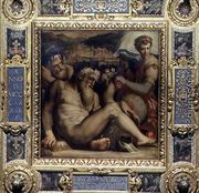 Allegory of the town of Pescia from the ceiling of the Salone dei Cinquecento, 1565 - Giorgio Vasari