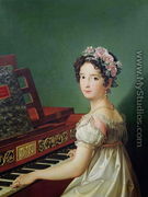 The Artists Daughter at the Clavichord - Zacarias Gonzalez Velazquez