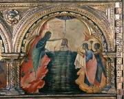 The Baptism of Christ, panel from the left side of a polyptych from the Church of Santa Chiara, c.1350 - Paolo Veneziano