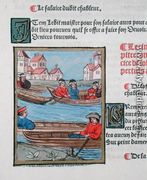 Ferrymen on the River Seine, from Ordonnances Royaux de la Juridiction de la Prevote des Marchands de la Ville de Paris, 1528 2 - Antoine Verard