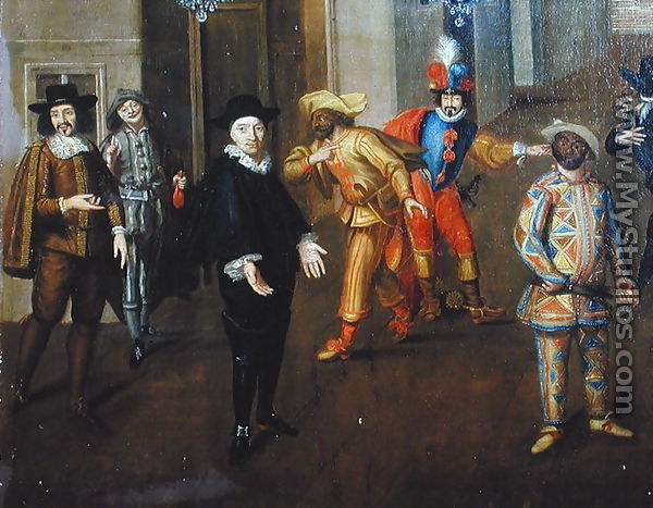 talian and French Comedians Playing in Farces, 1670 - Verio