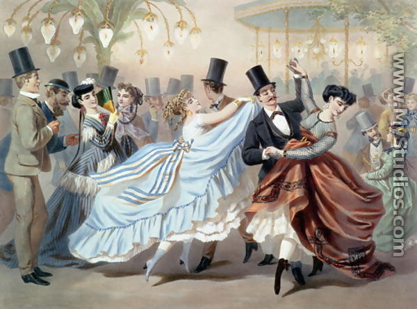 Waltz at the Bal Mabille, Avenue Montaigne, Paris - Charles Vernier