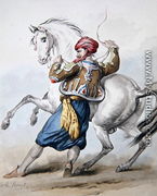 A Persian tries to overcome a French Horse - Carle Vernet