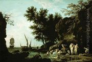 Nymphs bathing in the morning - Claude-joseph Vernet