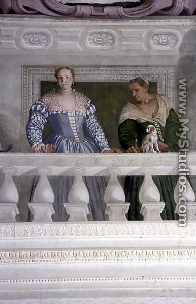 Members of the Barbaro Household, from the Sala di Olimpo, c.1561 - Paolo Veronese (Caliari)