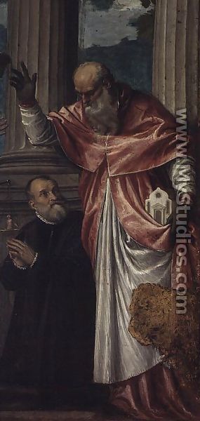 St. Jerome and a Donor - Paolo Veronese (Caliari)