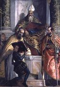 St. Anthony Abbot with St. Cornelius, St. Cyprian and a Page - Paolo Veronese (Caliari)