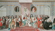 James II 1633-1701 Receiving the Mathematical Scholars of Christs Hospital - Antonio Verrio
