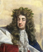 Portrait of Charles II 1630-85 Enthroned in Garter Robes - Antonio Verrio
