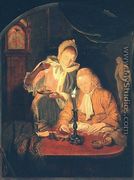 Couple counting money by candlelight, 1779 - Michiel Versteegh