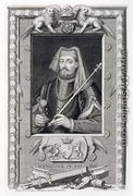 Henry IV 1367-1413 King of England from 1399, after a painting in Hampton Court, engraved by the artist - George Vertue