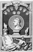 Egbert d.839 King of the West Saxons, First Monarch of all England, engraved by the artist - George Vertue