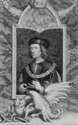 Richard III 1452-85 King of England from 1483, after a portrait in Kensington Palace, engraved by the artist - George Vertue