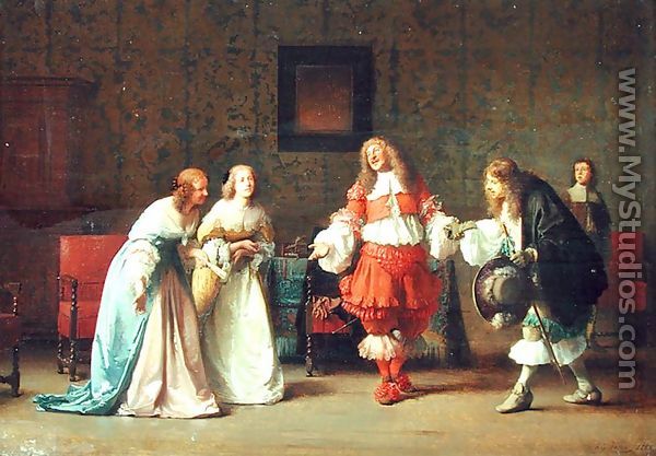 Mascarille Presenting Jodelet to Cathos and Madelon, 1865 - Jean Hégésippe Vetter