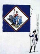 Flag of the batallion of the Carmes Dechausses, 1790 - R Vieilh-Varenne