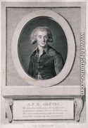 Andre Ernest Modeste Gretry 1741-1813 engraved by Louis Jacques Cathelin 1738-1804 1786 - Elisabeth Vigee-Lebrun