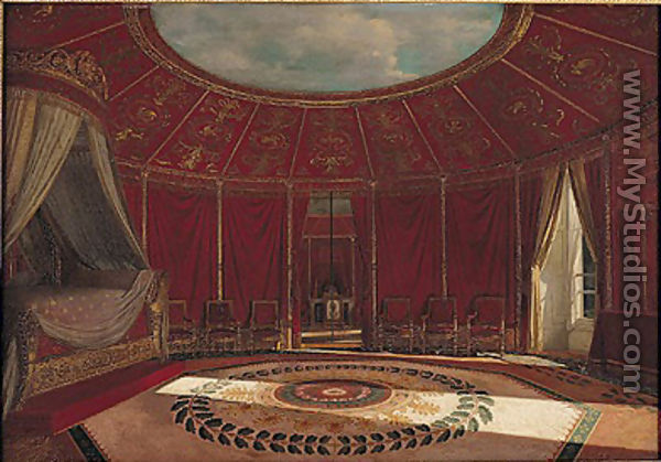 The Empress Josephines 1763-1814 Bedroom at Malmaison, 1870 - Jean Louis Victor Viger du Vigneau