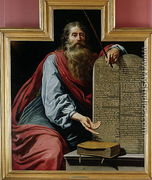 Moses with the Tablets of the Law - Claude Vignon
