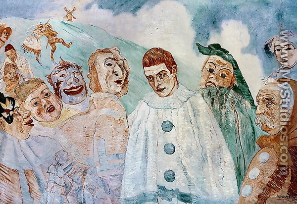 The Despair of Pierrot (Jealous Pierrot) 1892 - James Ensor