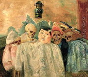 Pierrot and Skeletons, 1907 - James Ensor