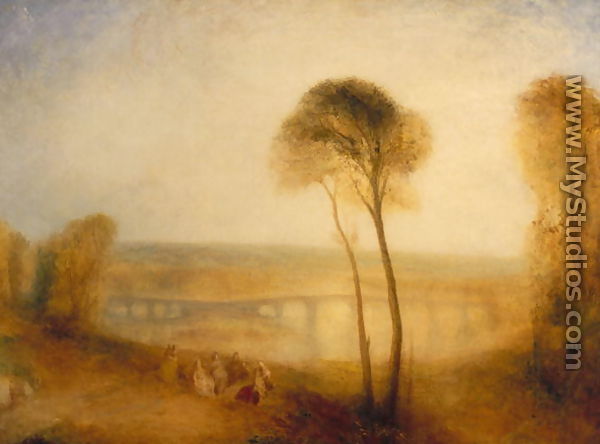 Landscape with Walton Bridges, c.1845 - Joseph Mallord William Turner