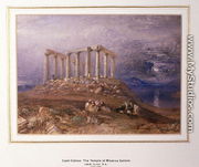 The Temple of Minerva at Sunium, Cape Colonna - Joseph Mallord William Turner