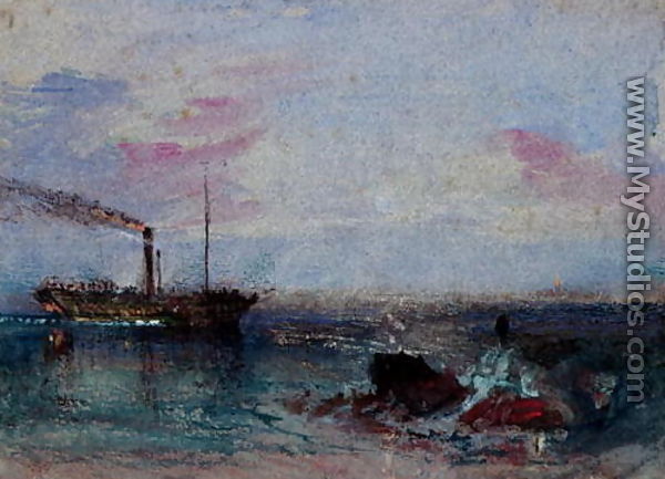 Seascape with a Boat - Joseph Mallord William Turner