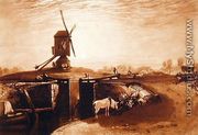 Windmill and Lock, engraved by William Say 1768-1834 - Joseph Mallord William Turner