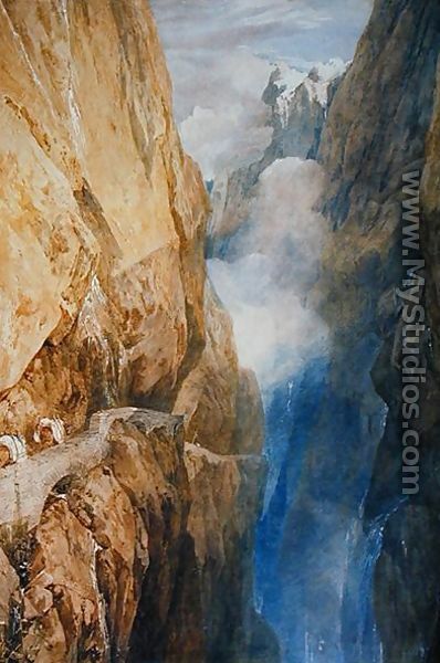 Passage of Mount St. Gotthard from the Devils Bridge, 1804 - Joseph Mallord William Turner