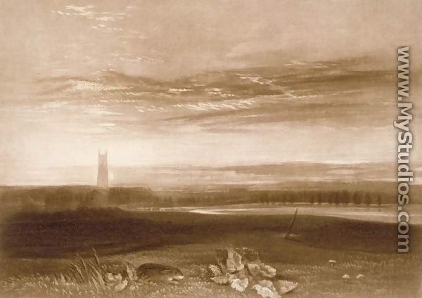 Gloucester Cathedral, from the Little Liber, engraved by the artist, c.1826 - Joseph Mallord William Turner