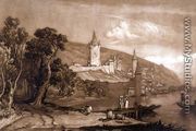 The Town of Thun, from the Liber Studiorum, engraved by Thomas Hodgetts, 1816 - Joseph Mallord William Turner