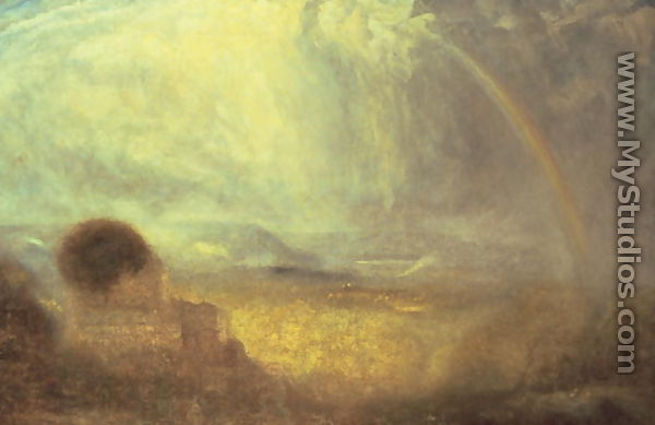 Landscape with a rainbow - Joseph Mallord William Turner