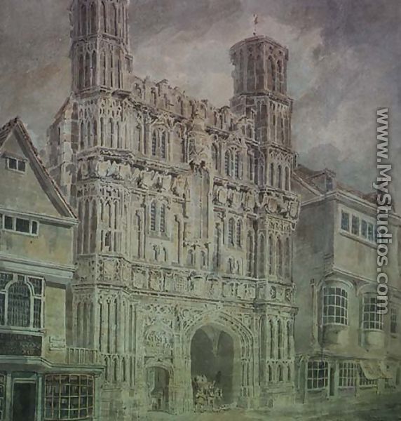 Christchurch Gate, Canterbury, c.1792-93 - Joseph Mallord William Turner