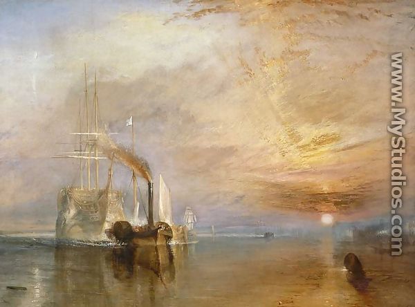 The Fighting Temeraire Tugged to her Last Berth to be Broken up, before 1839 - Joseph Mallord William Turner