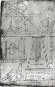 Drawings of various machines - Villard De Honnecourt