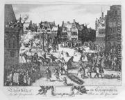 Execution of the Conspirators in the Gunpowder Plot in Old Palace Yard, Westminster, in 1606, 1795 - Nicolaes (Claes) Jansz Visscher
