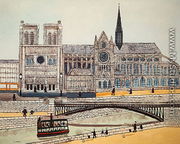 Notre-Dame south side, c.1933 - Louis Vivin