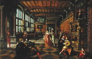Scene of a Ball in a Flemish Interior - Hans Vredeman de Vries