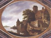 Landscape with a fortified manor house - Roelof van Vries