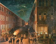 Election Night Bonfire, 1864 - Bernard Uhle