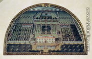 Villa di Castello from a series of lunettes depicting views of the Medici villas, 1599 - Giusto Utens