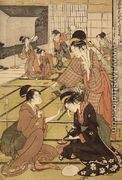Scene 11, Comparison of celebrated beauties and the loyal league, c.1797 - Kitagawa Utamaro
