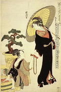 Scene 5, Comparison of celebrated beauties and the loyal league, c.1797 - Kitagawa Utamaro