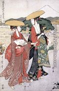 Scene 8, Comparison of celebrated beauties and the loyal league, c.1797 - Kitagawa Utamaro