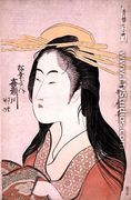 Kisegawa of Matsubaya, from the series Seven Komachis of Yoshiwara, c.1795 - Kitagawa Utamaro