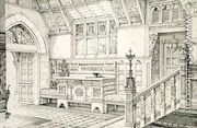 Hall, from Examples of Ancient and Modern Furniture, by Bruce Talbert, 1876 - Bruce James Talbert