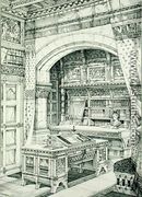 Study, from Examples of Ancient and Modern Furniture, by Bruce Talbert, 187 - Bruce James Talbert
