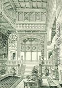 Hall and Staircase, from Examples of Ancient and Modern Furniture, 1876 - Bruce James Talbert