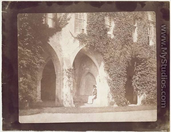 Reverend Calvert Jones seated in the Cloisters, Laycock Abbey, c.1847 - William Henry Fox Talbot